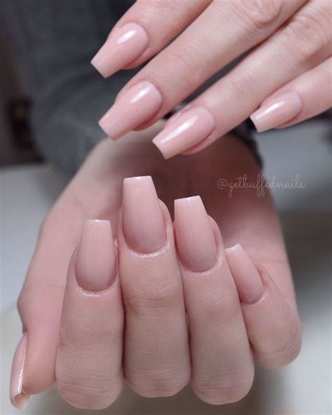 nude short coffin nails|41 Pretty Nude Coffin Nails That Anyone Can Pull Off